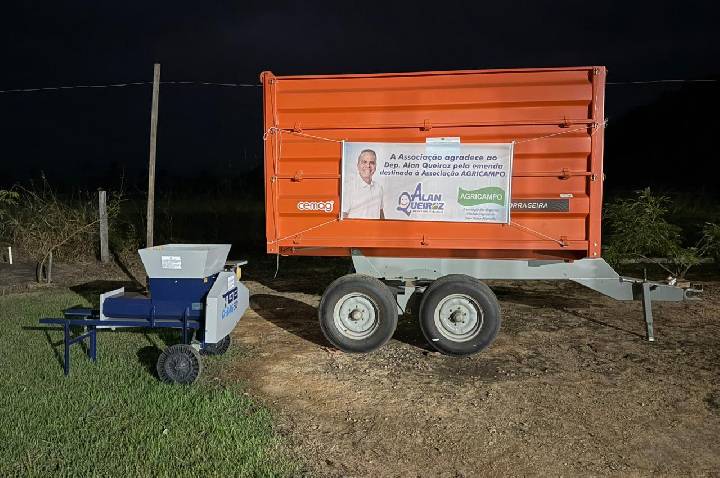 Deputado Alan Queiroz entrega R$ 253 mil em equipamentos agrícolas para fortalecer produção rural em São Francisco do Guaporé
