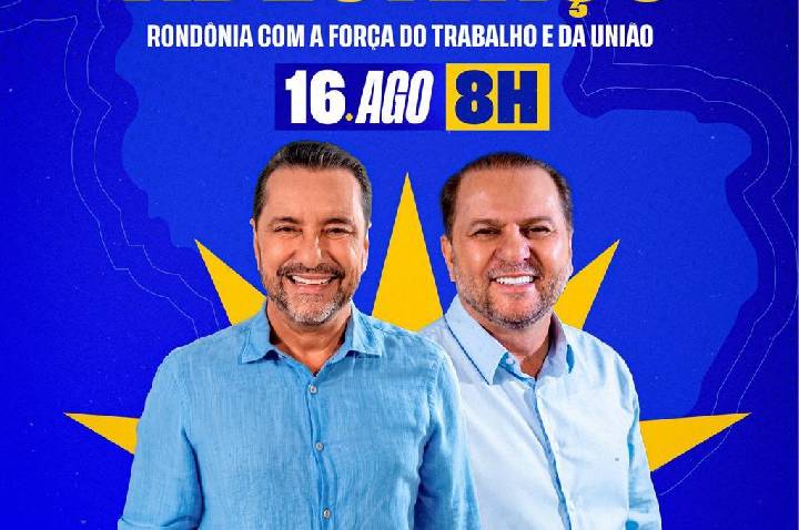 Hildon Chaves e Cirone Deiró mobilizam apoiadores em adesivaço neste domingo, em Porto Velho