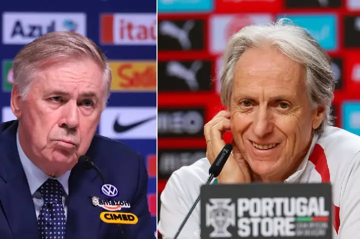 Jorge Jesus: ‘Certeza que Ancelotti tem uma opinião diferente sobre Brasil x Noruega’