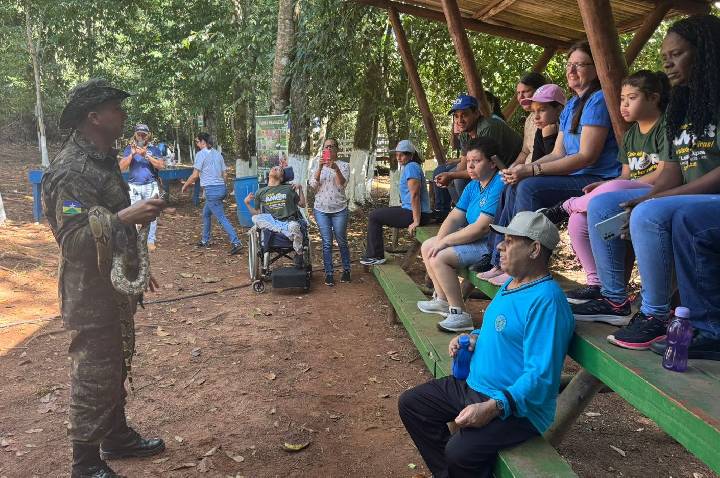 Polícia Ambiental promove ação de educação ambiental para alunos da APAE em Alta Floresta d’Oeste