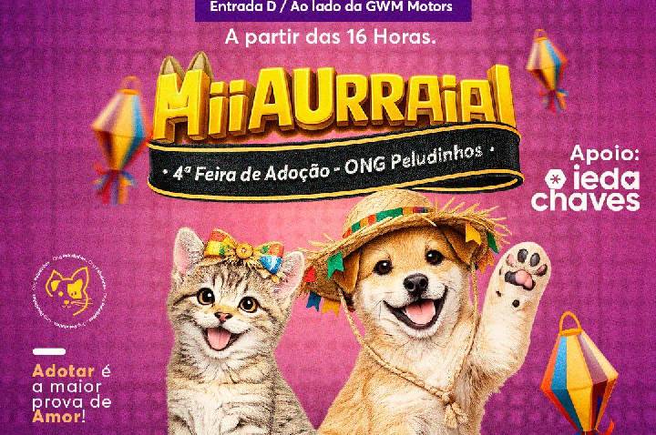 Porto Velho Shopping recebe feira de adoção com cães e gatos em busca de um novo lar