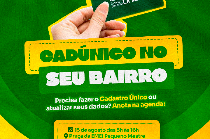 Prefeitura inicia, neste sábado (15), o programa ‘CadÚnico no seu Bairro’ na zona Leste da capital