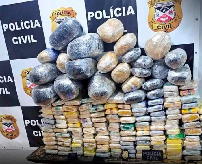 Polícia Civil prende um e apreende 180 kg de drogas que seriam enviadas a Porto Velho