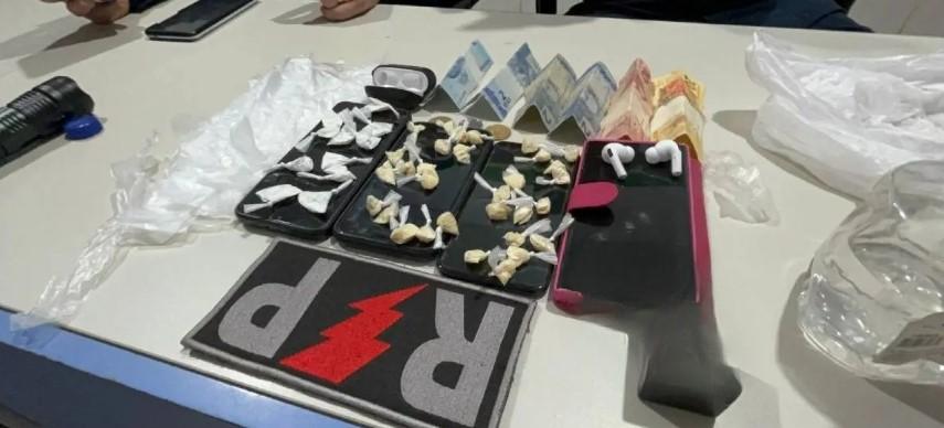 Trio que usava salão de beleza como “boca da Gleice” é preso pela equipe do sgt Machado