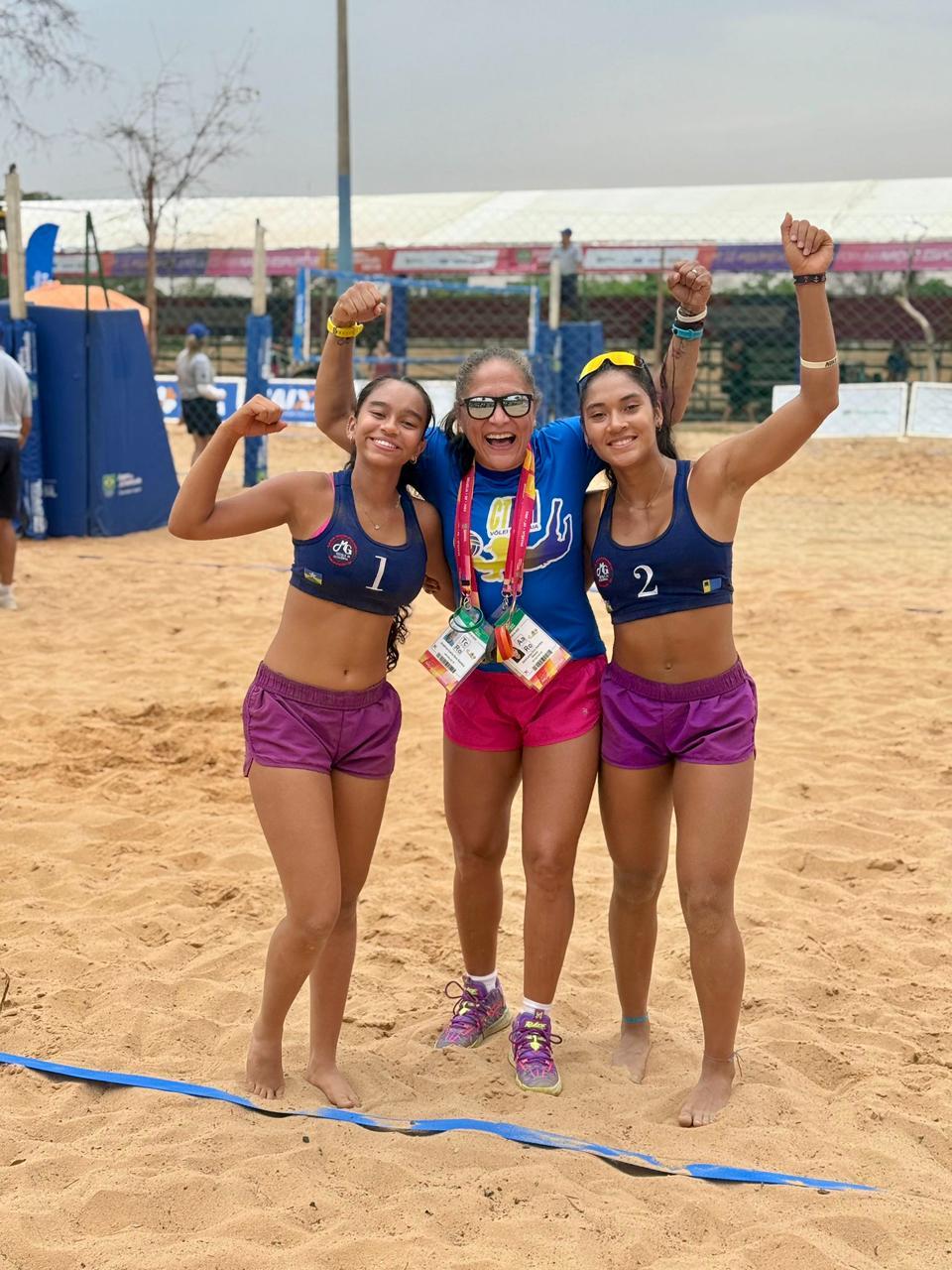 Dupla feminina de Rondônia enfrenta Jogos da Juventude com preparo familiar