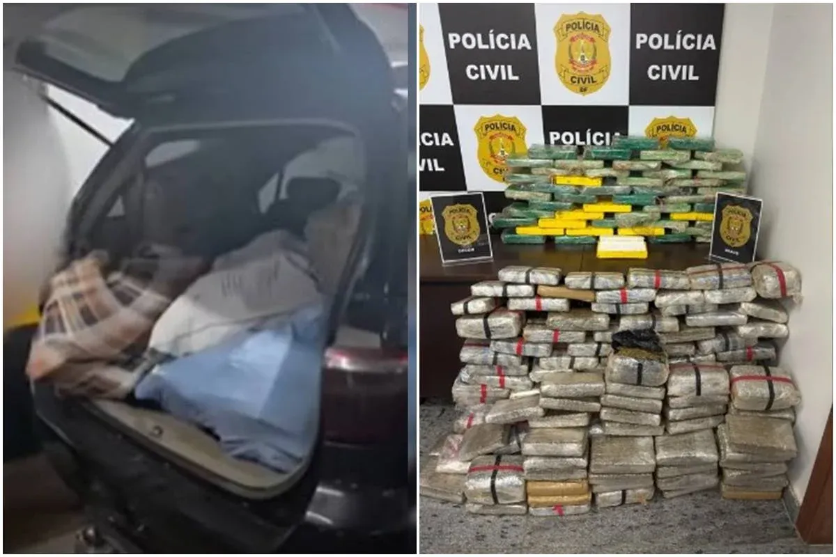 Hilux usada por “Comboio do Cão” escondia R$ 5 milhões em drogas em garagem de prédio em Águas Claras