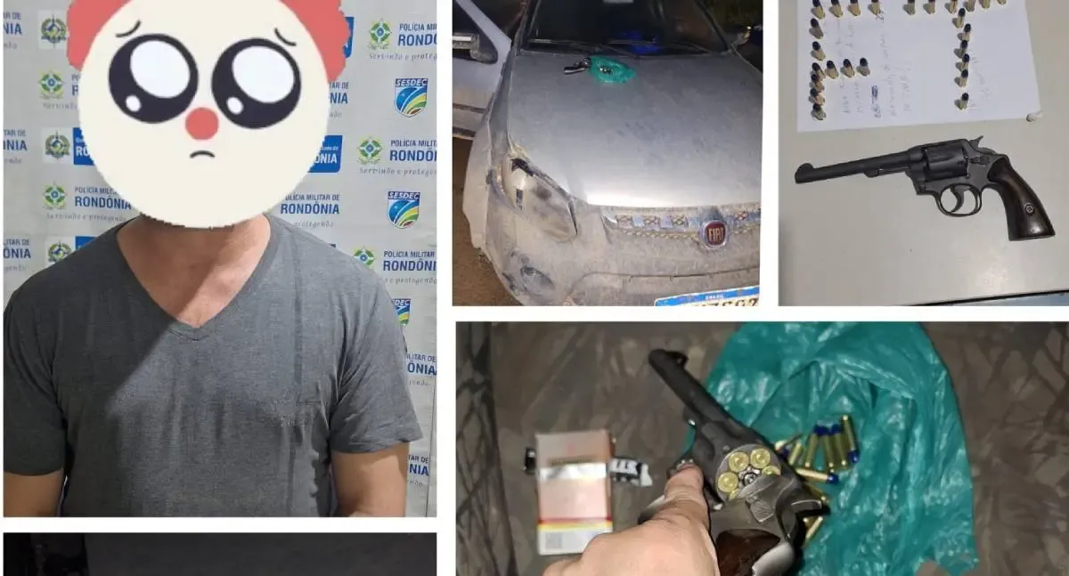 Homem é preso por porte ilegal de revólver com numeração raspada em Rio Crespo