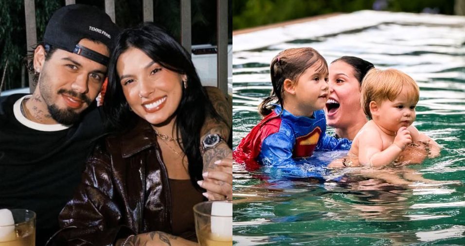 Veja momentos de Ana Castela com filhos de Zé Felipe