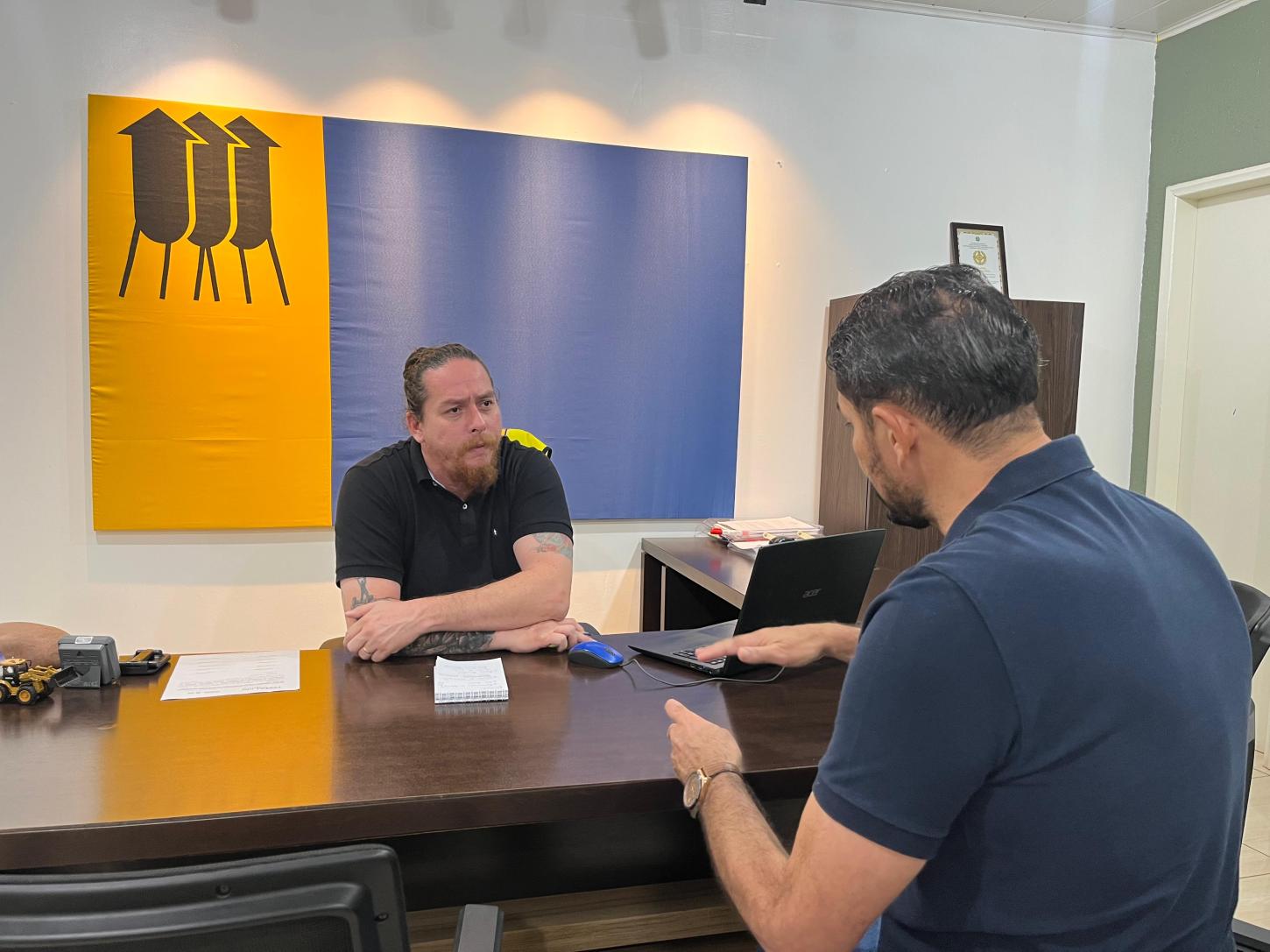 Vereador Márcio Pacele se reúne com o secretário Giovanni Marini para alinhar demandas da população