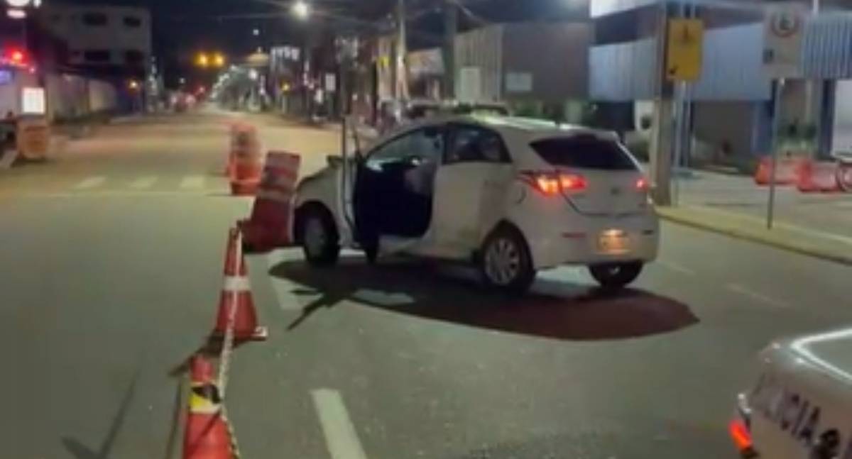 Acidente entre dois veículos mobiliza equipes no centro de Porto Velho