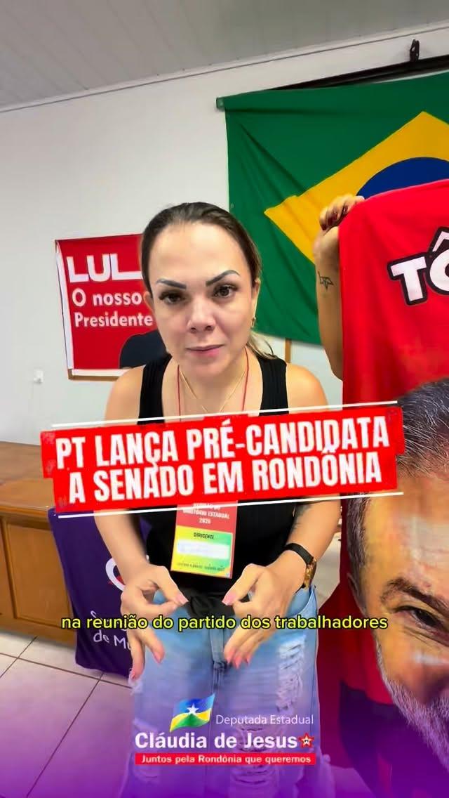 Em evento em Cacoal, PT lança pré-candidatura de Luciana Oliveira ao Senado por Rondônia