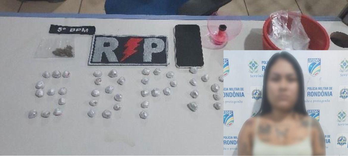 Moranguinho do CV” é presa por tráfico de drogas em Porto Velho