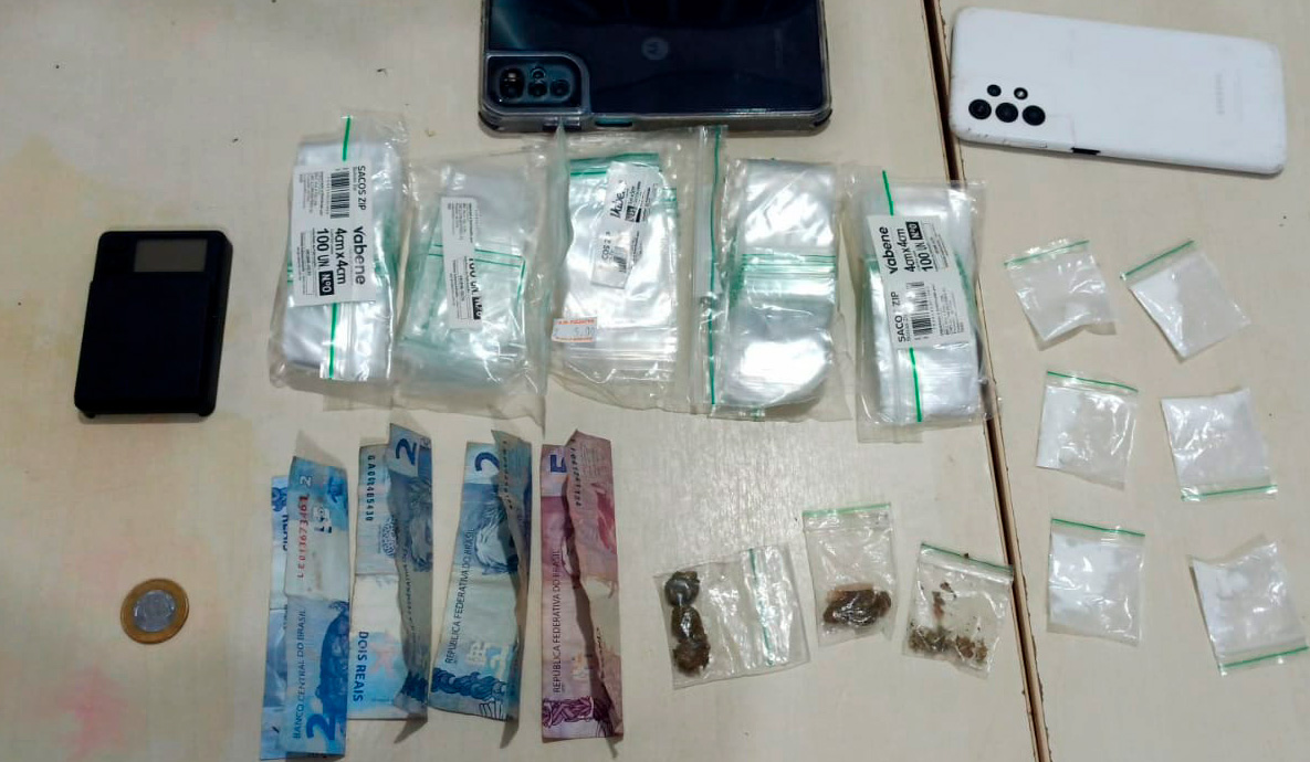 JI-PARANÁ – POLÍCIA MILITAR PRENDE TRIO SUSPEITO DE TRÁFICO DE DROGAS NO BOSQUE DOS IPÊS