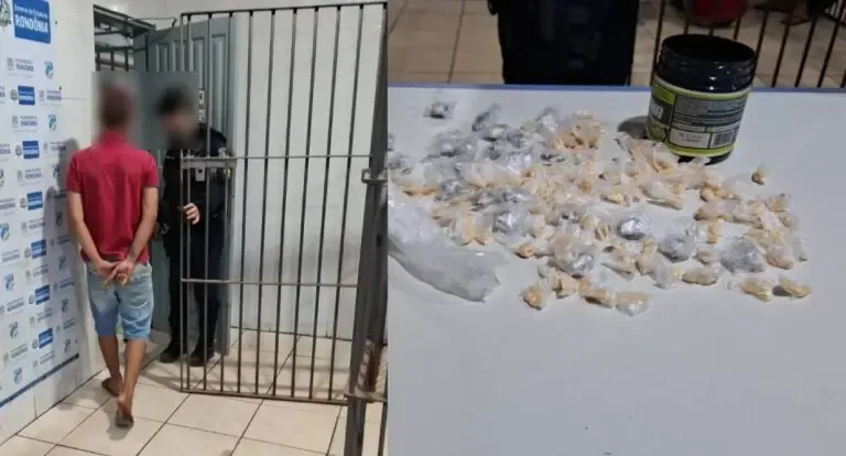 Polícia Militar prende jovem por tráfico de drogas em ponto de venda em RO