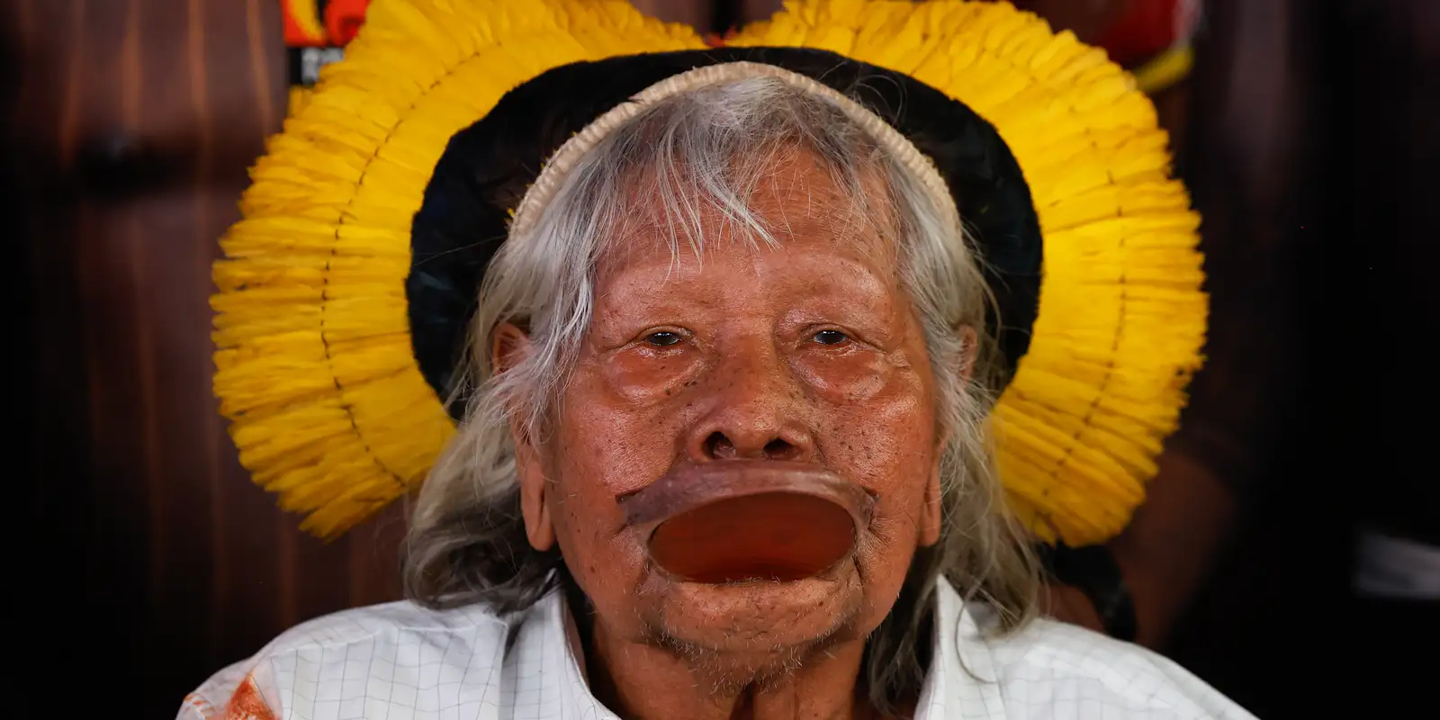Cacique Raoni, de 94 anos, recebe cuidados paliativos em Mato Grosso